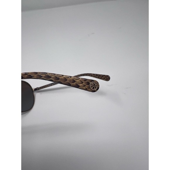 NWT Tory Burch Polarized Leather brown aviator sunglasses - Picture 8 of 8